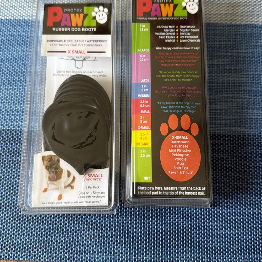 Protex PawZ Rubber Dog Boots X-Small